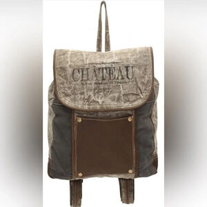 Myra Bag Rustic Brown and Gray Backpack